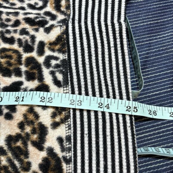 Secret Treasures Animal Print Pajama Top Women XL 16 18 Leopard Lounge Cozy Fall - Picture 5 of 6